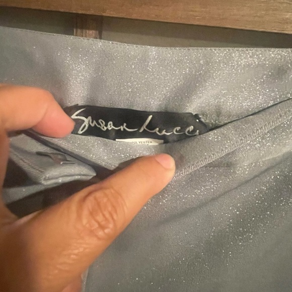 Susan Lucci gray shiny work pants size 14 - Picture 4 of 4